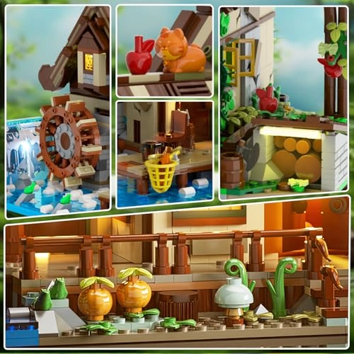 Wood House Building Set - 2570 pcs