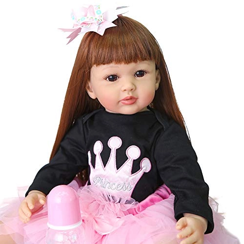Reborn Baby Doll - 24 inch Silicone Vinyl & Cotton Body Weighted
