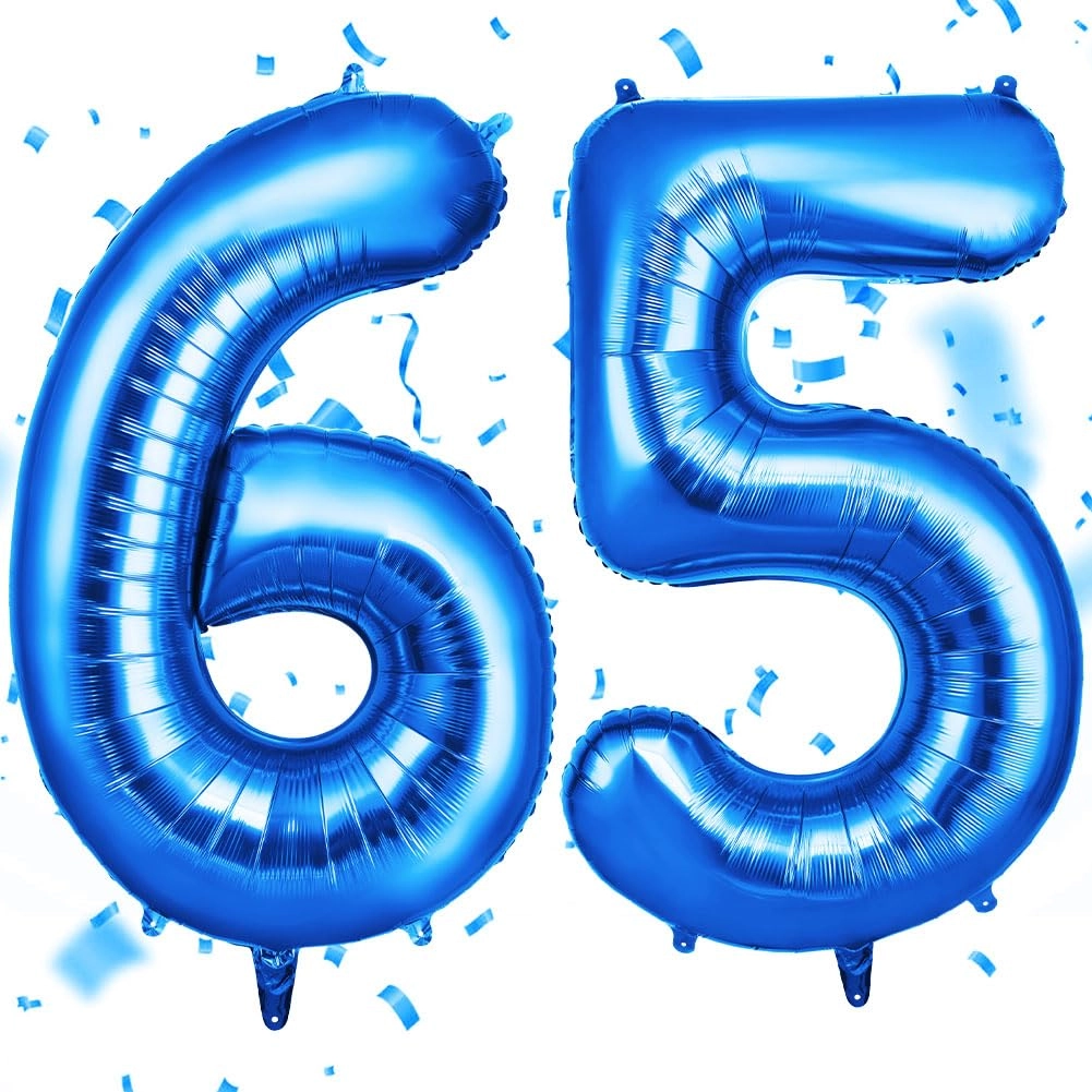Number 65 Balloons - 2 Birthday