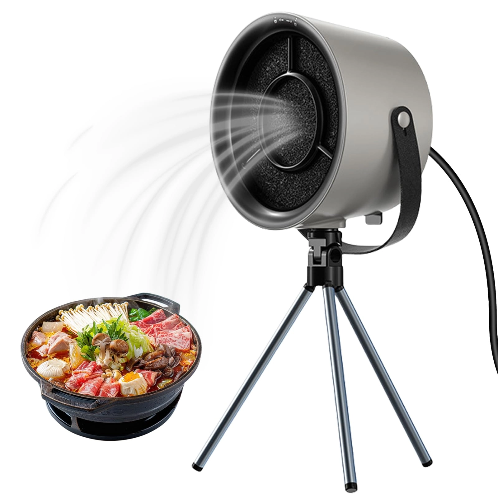 BORDEAG Mini Cooker Hood - 3 Speeds USB Powered
