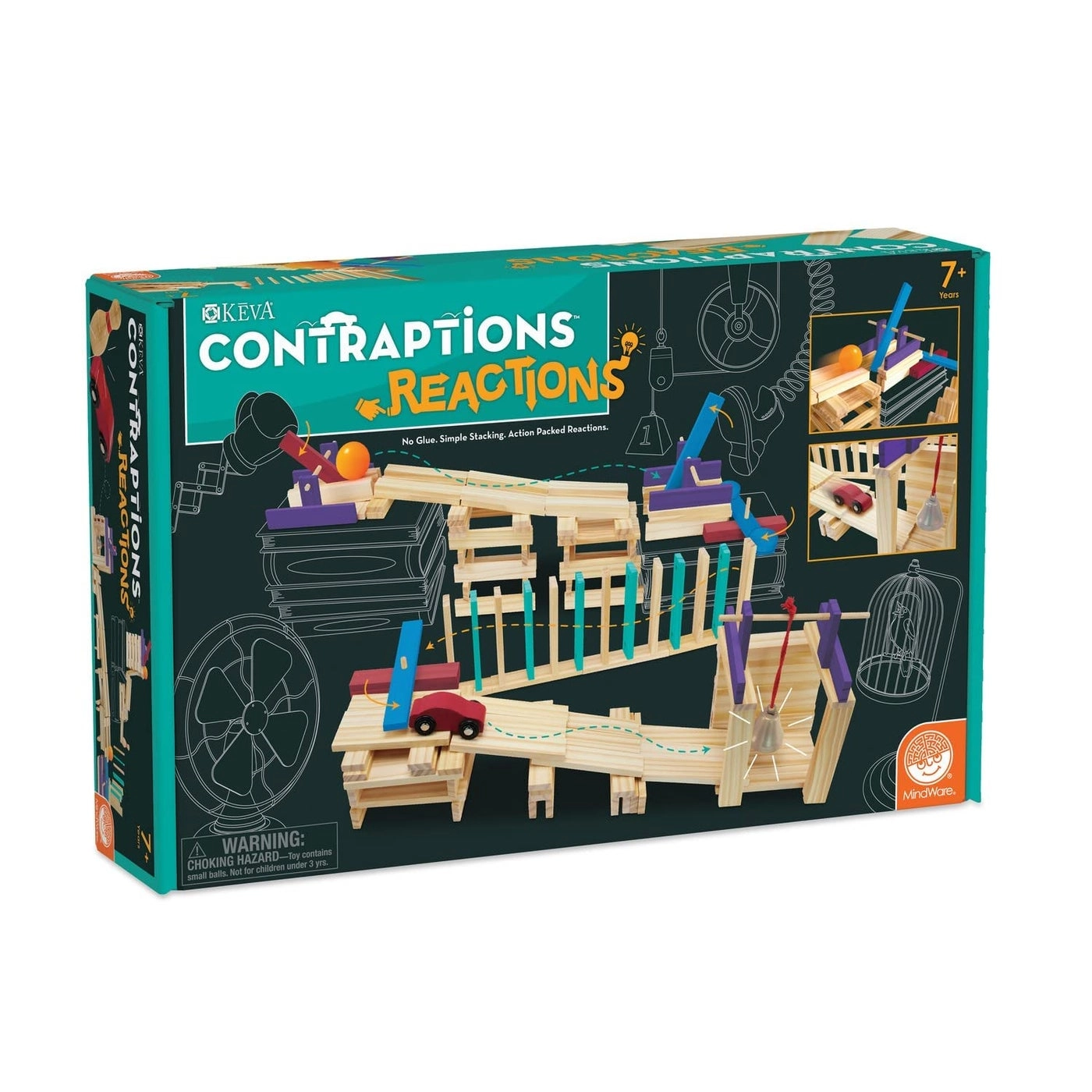 MindWare KEVA Contraptions Reactions Planks - 191 pcs