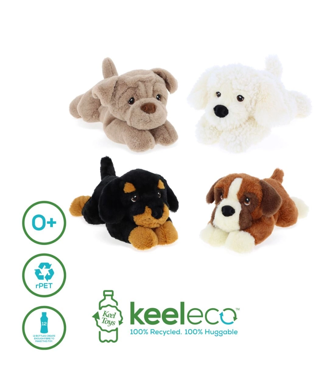 Keel Toy Keeleco Puppies - 22 cm