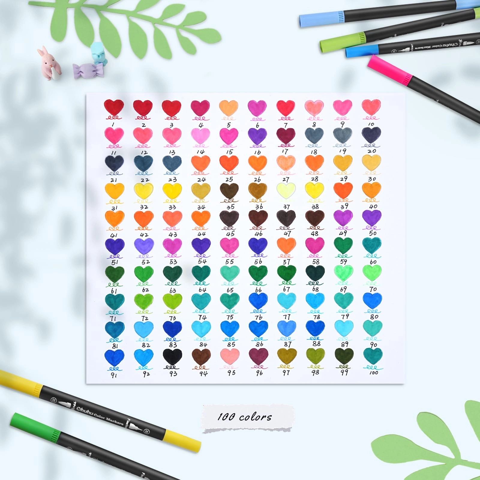 color markers - Black Dual Brush Fine Tip