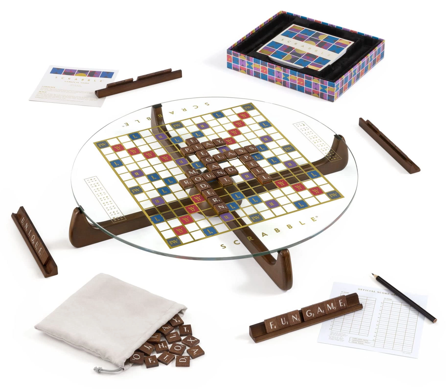 WS Game Company Scrabble: Prisma Glass Edition