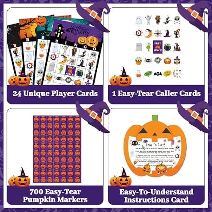 HALLOWEEN BINGO - 36 PIECES