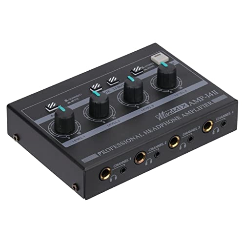 Headset Amplifier - 4 Channels Portable UK Plug