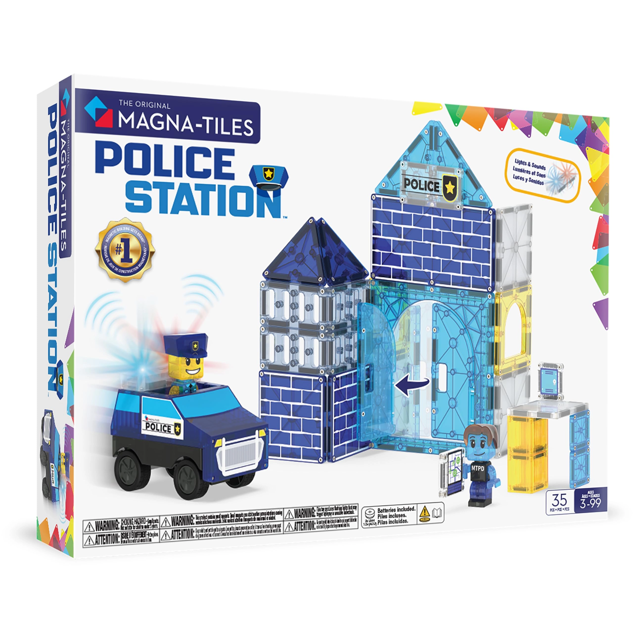 Magna-Tiles Police Station - Police 35pcs