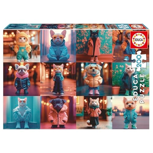 Play and Dream Fashionable Animals Puzzle (20219) - 200 pcs
