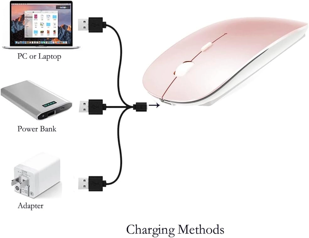 LED Rechargeable Mouse - Bluetooth