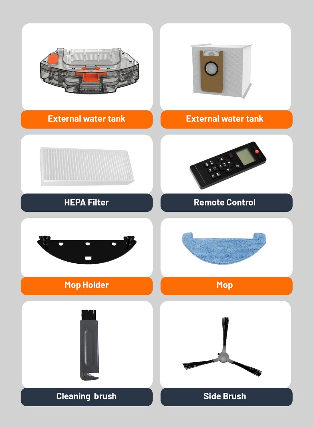 Robot Vacuum Cleaner GRVC19058 - With Mop