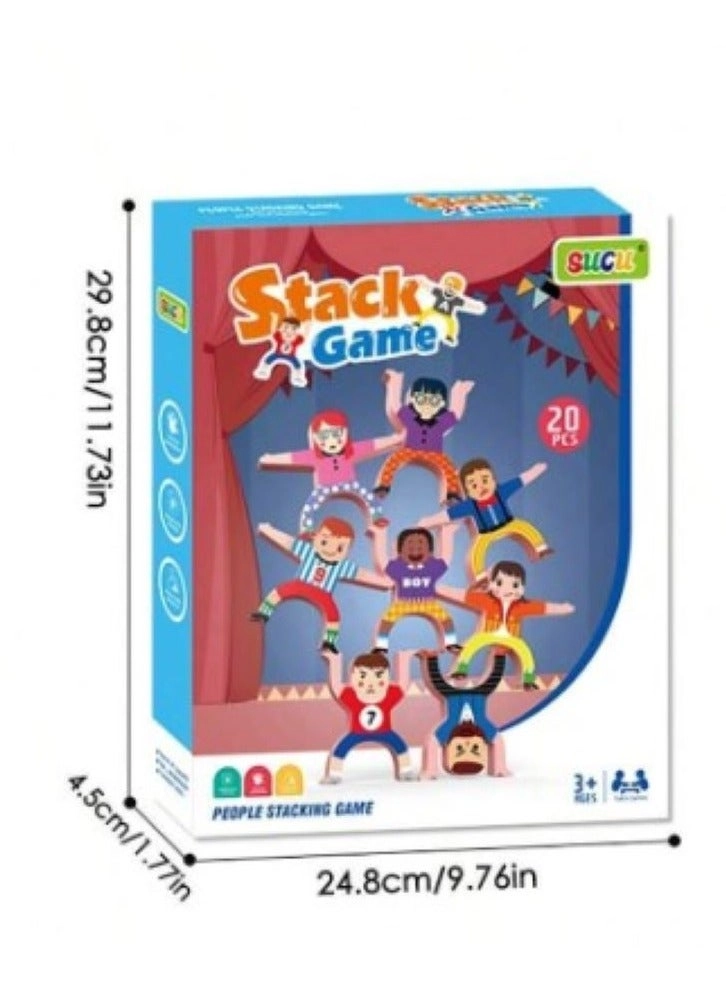 Wooden Stacking Toys - 20 pieces