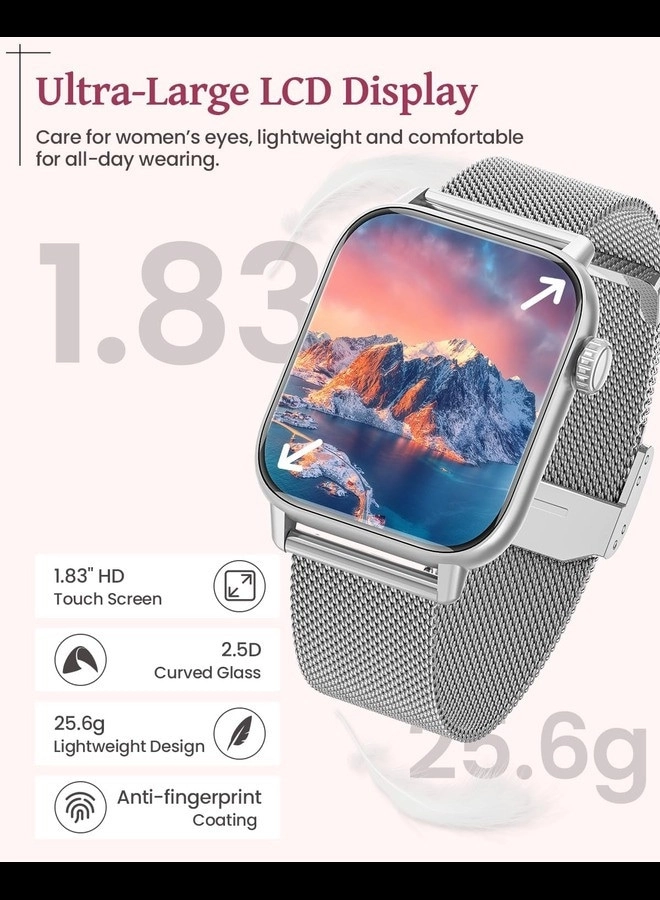 Smart Watch for Android Phones - Make/Answer Calls IP68 110+ Sport Modes