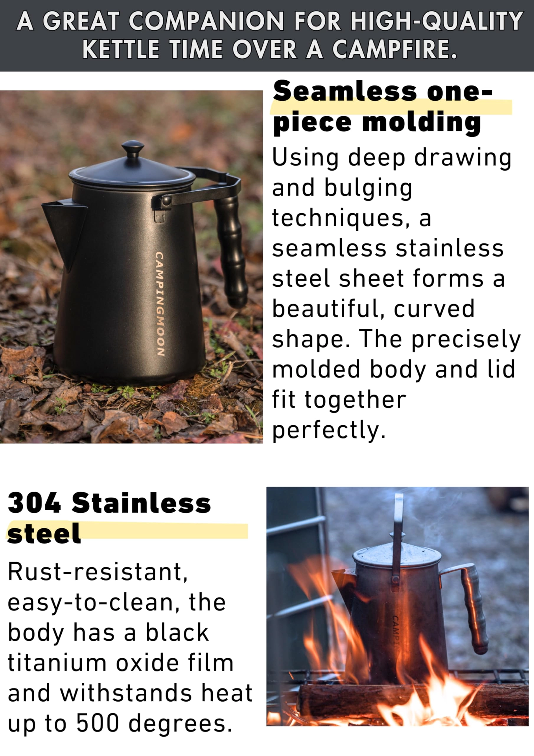 Campfire Kettle - 1.5L