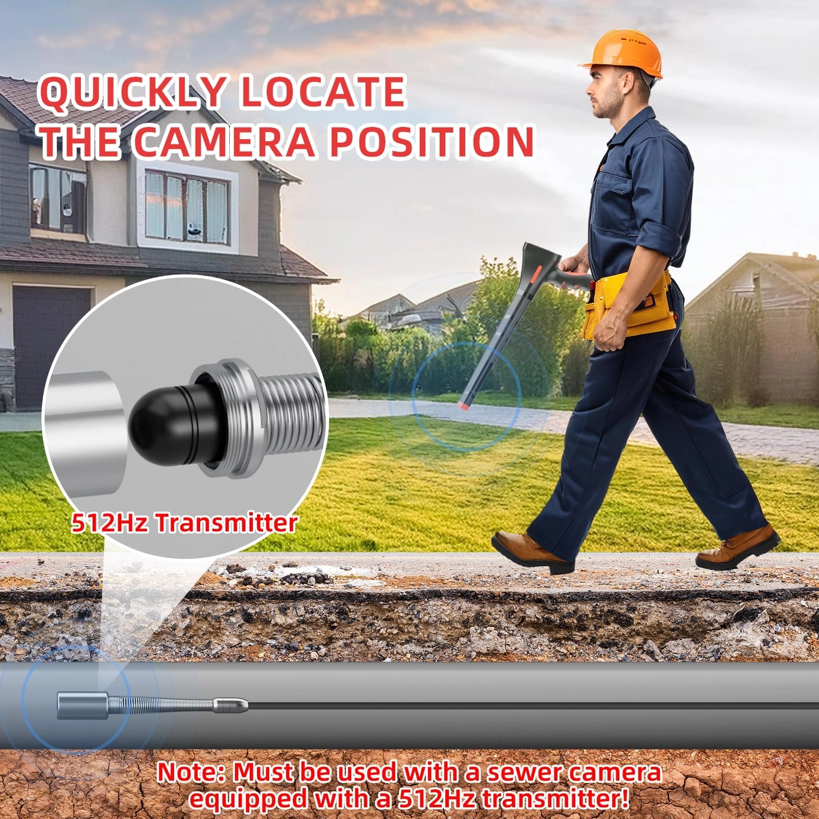 Drain camera - 50M/165FT 5mm