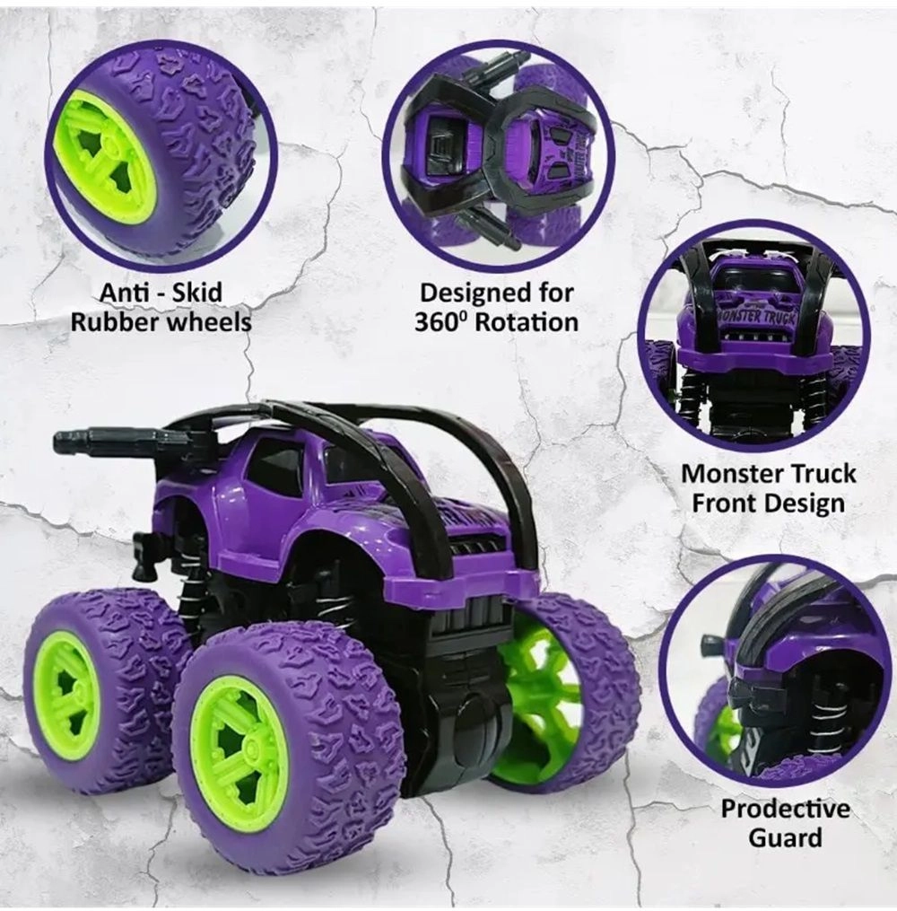 Friction Inertia Off Road Car - Purple 3 +