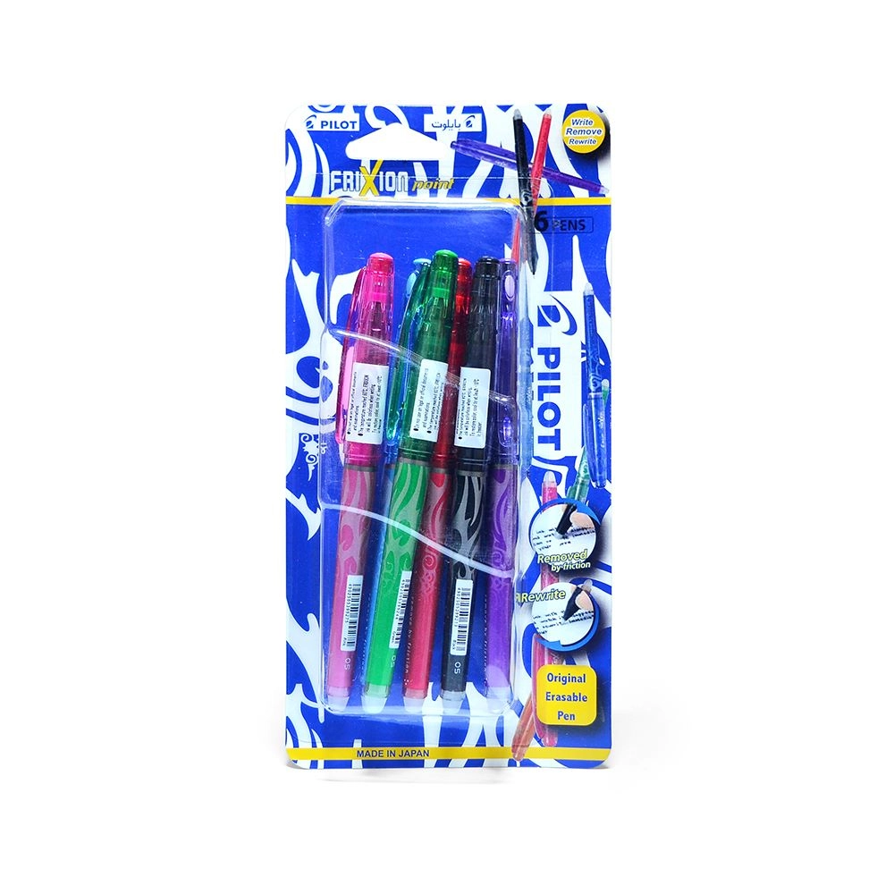 Pilot Frixion Needle Point Pens - 6 0.5mm