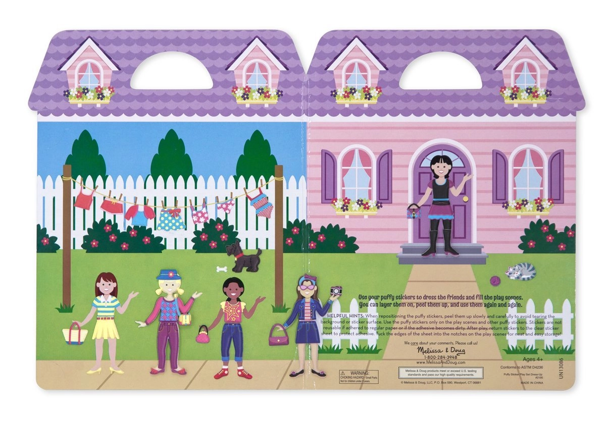 Dress Up Activity Sticker Book 76 pcs