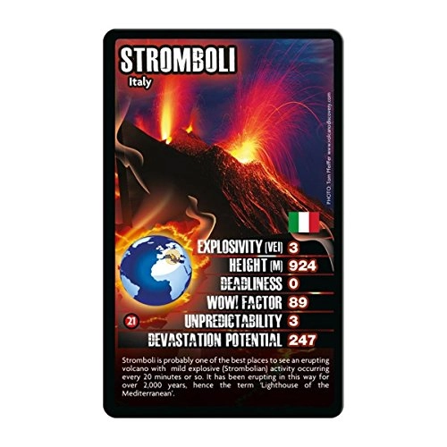 Volcanoes Card Game - 0 - 4 years 30 pieces