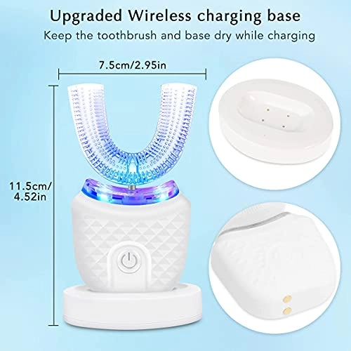Ultrasonic Electric Toothbrush - U Shaped Wireless Charging