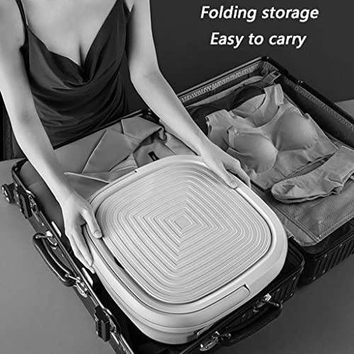 Folding laundry bucket B09MLFL6LR