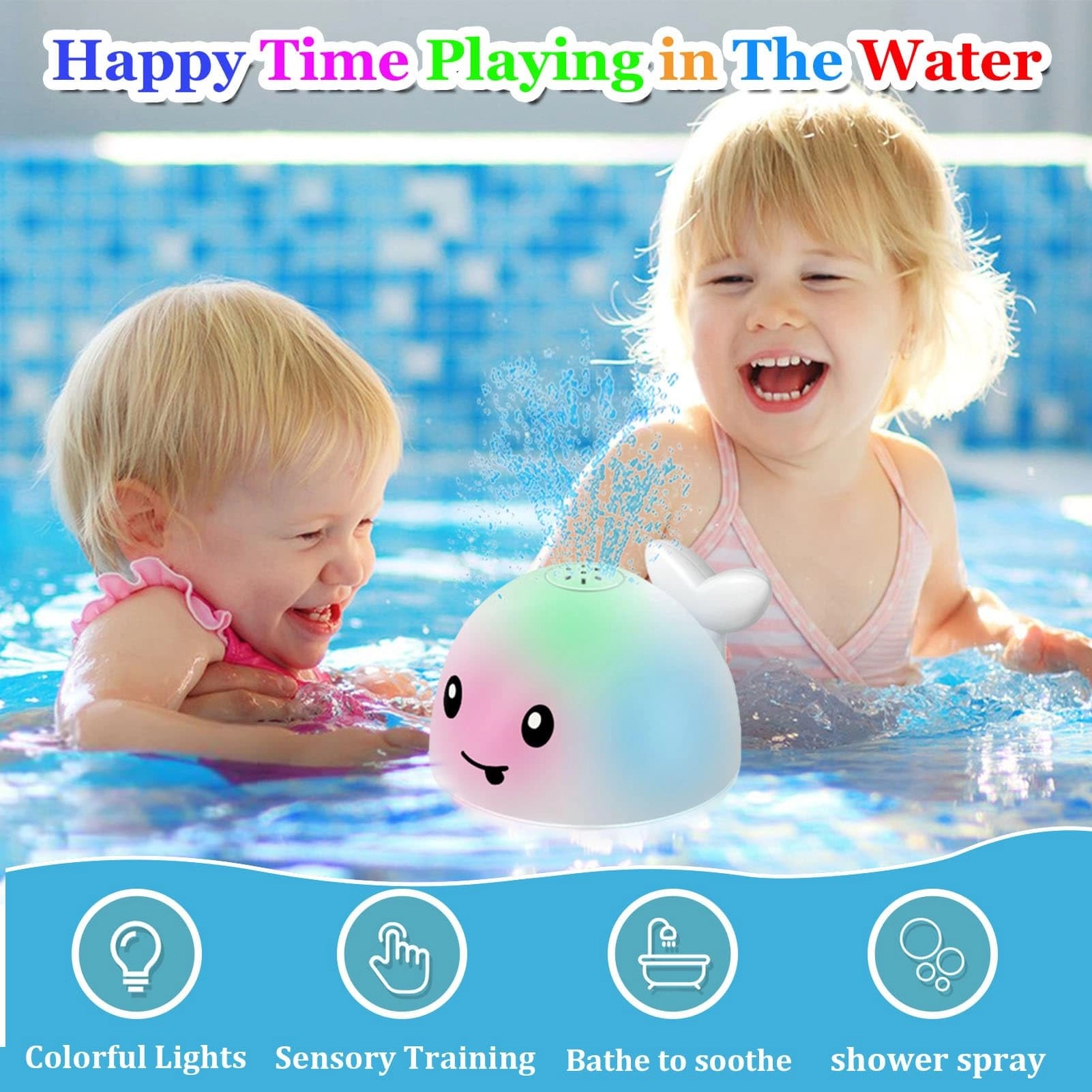 Whale Water Spray - 5 inches Rechargeable Automatic