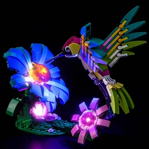 Light kit Compatible with Lego 31384 Wild Animals: Colorful Hummingbird