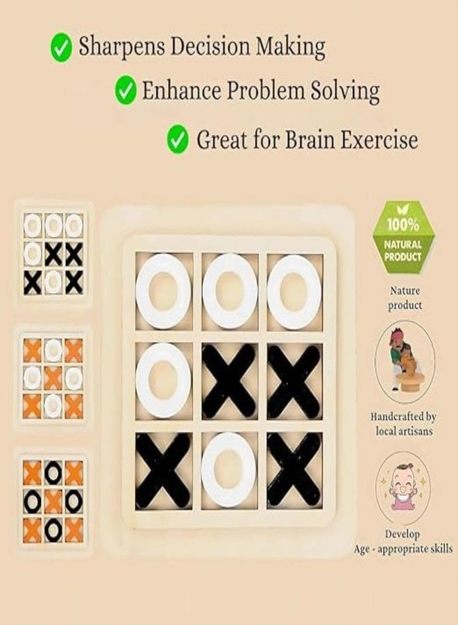 Tic Tac Toe - Wooden Classic XOXO Gift Pack