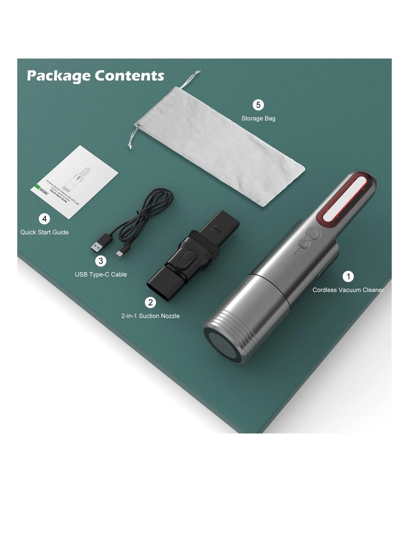 Portable Vehicle Vacuum Cleaner