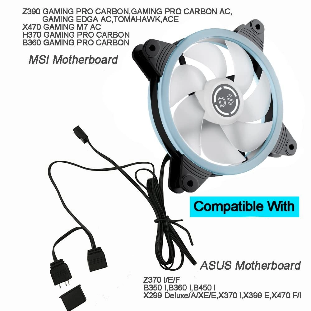 Computer Case Cooling Fan - 2Pack 120MM