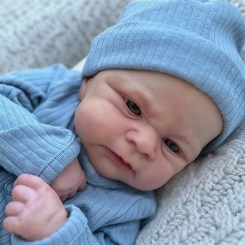 Reborn Baby Doll - 17 Inch Silicone Vinyl Boy Ages 3+
