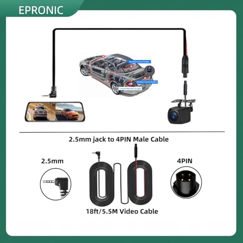 4 Pin Reversing Camera - Night vision 720P/1080P