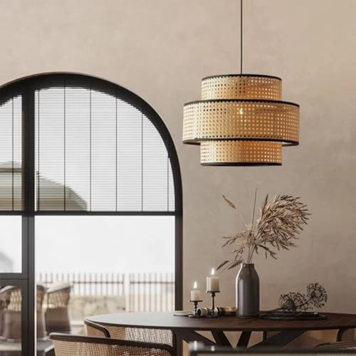 Hand Woven Rattan Pendant Light - 100CM/39.6INCH