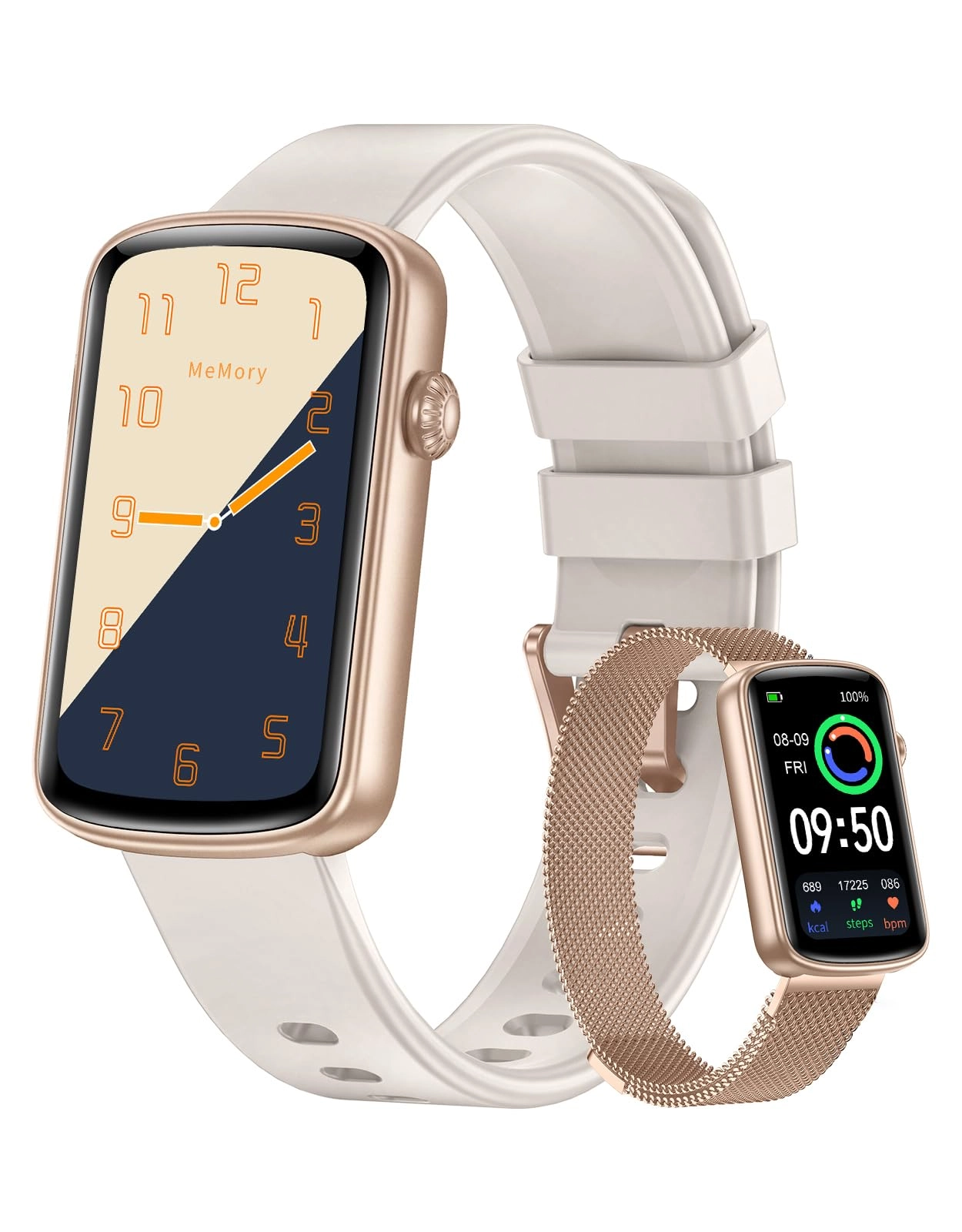 RUIMEN Fitness Tracker - 1.47" IP68 Waterproof Heart Rate Monitor