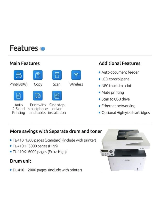 M7100DW - Laser Monochrome