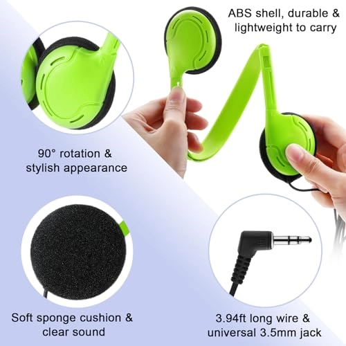 30 Pack Classroom Headphones Wired Headphone