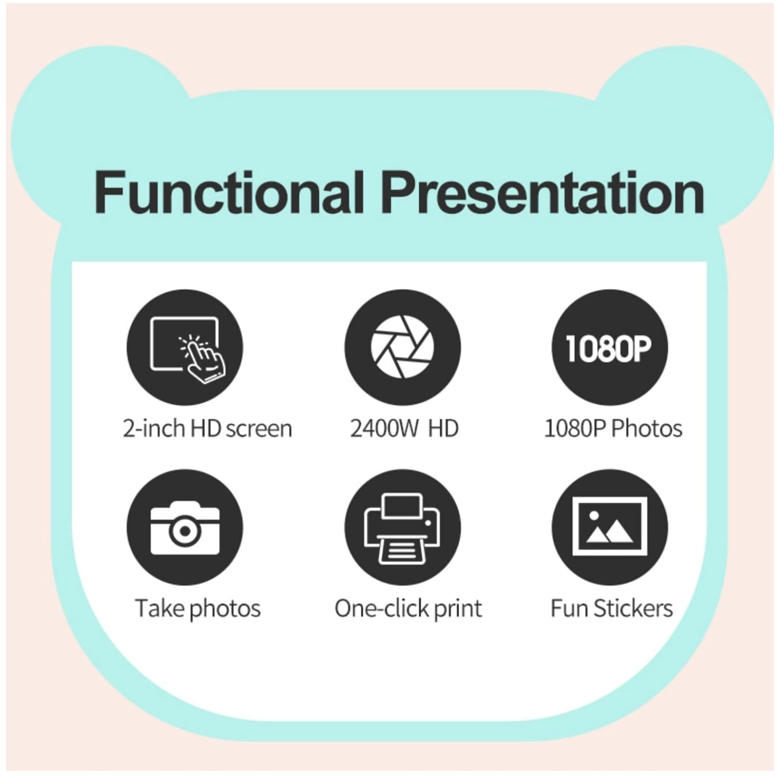 kids Mini portable printer