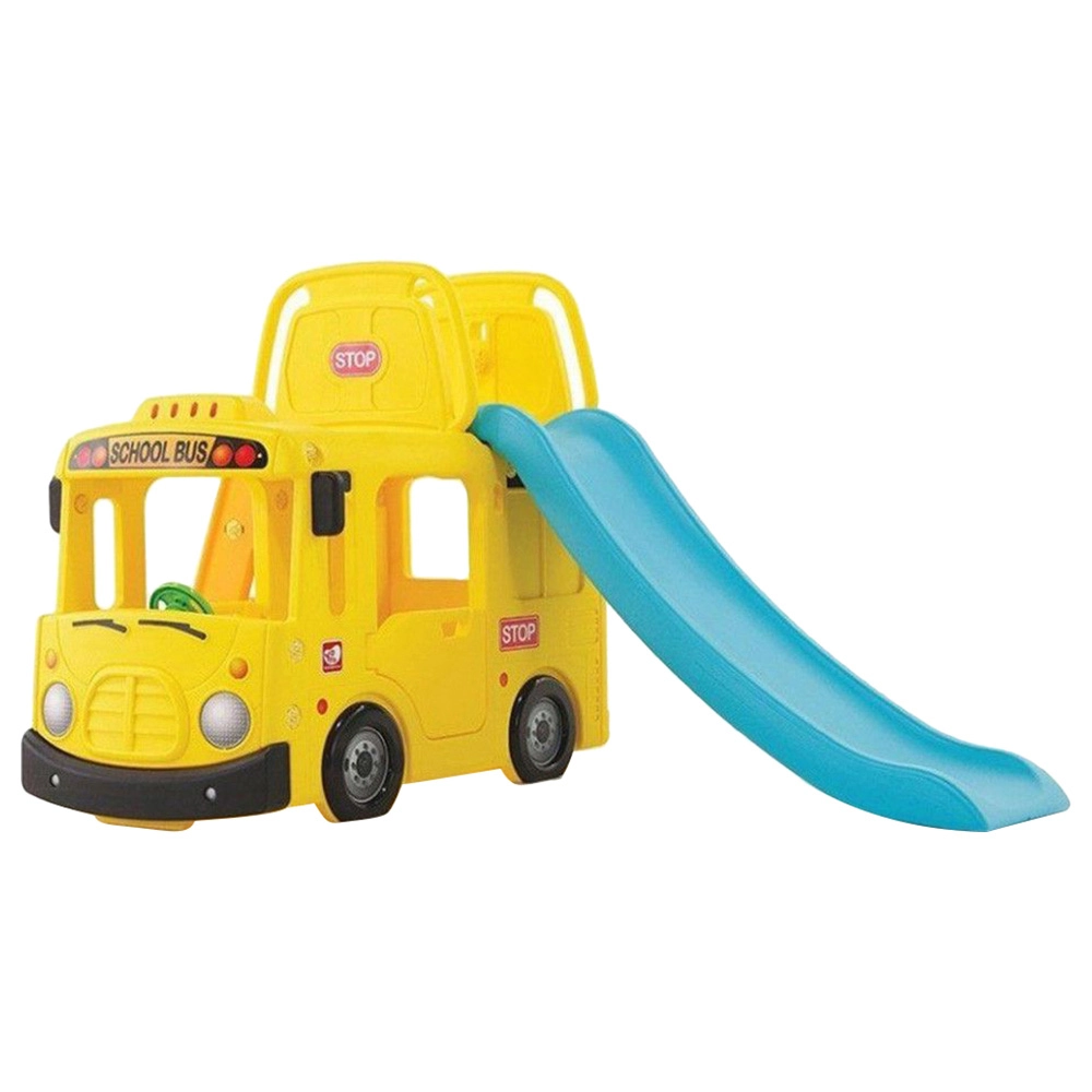 3-in-1 Little School Bus Slide Play Set - 145 x 72 x 36 cm 2 to 6 years