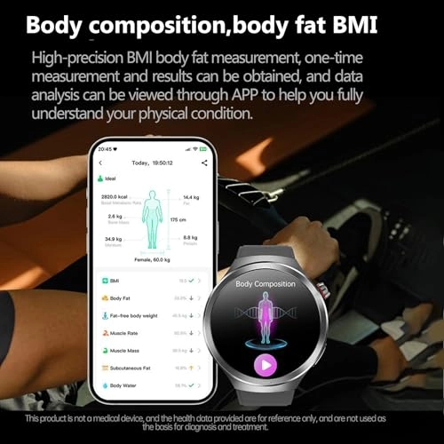 Smart Health Watch - 1.73-inch 466*466 IP68