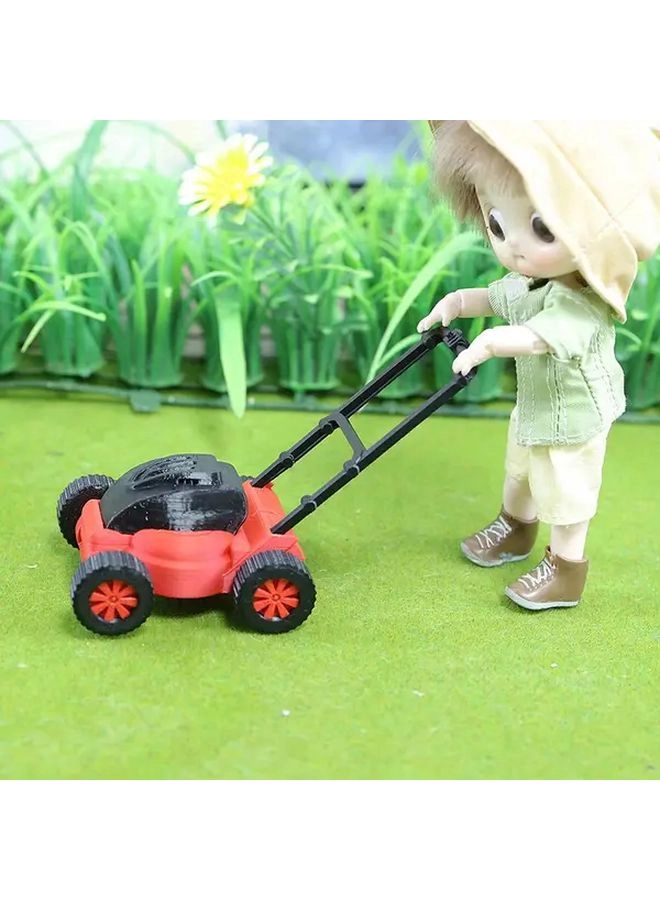 Generic Miniature Lawn Mower Model - 1:12 Scale Dollhouse