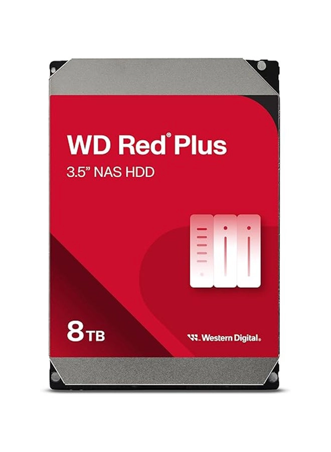 Western Digital WD Red Plus 3.5" 7200rpm 256MB SATA 6Gb/s (WD80EFBX) - 8TB