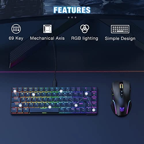 Wireless RGB Mechanical Keyboard - Wired/Wireless