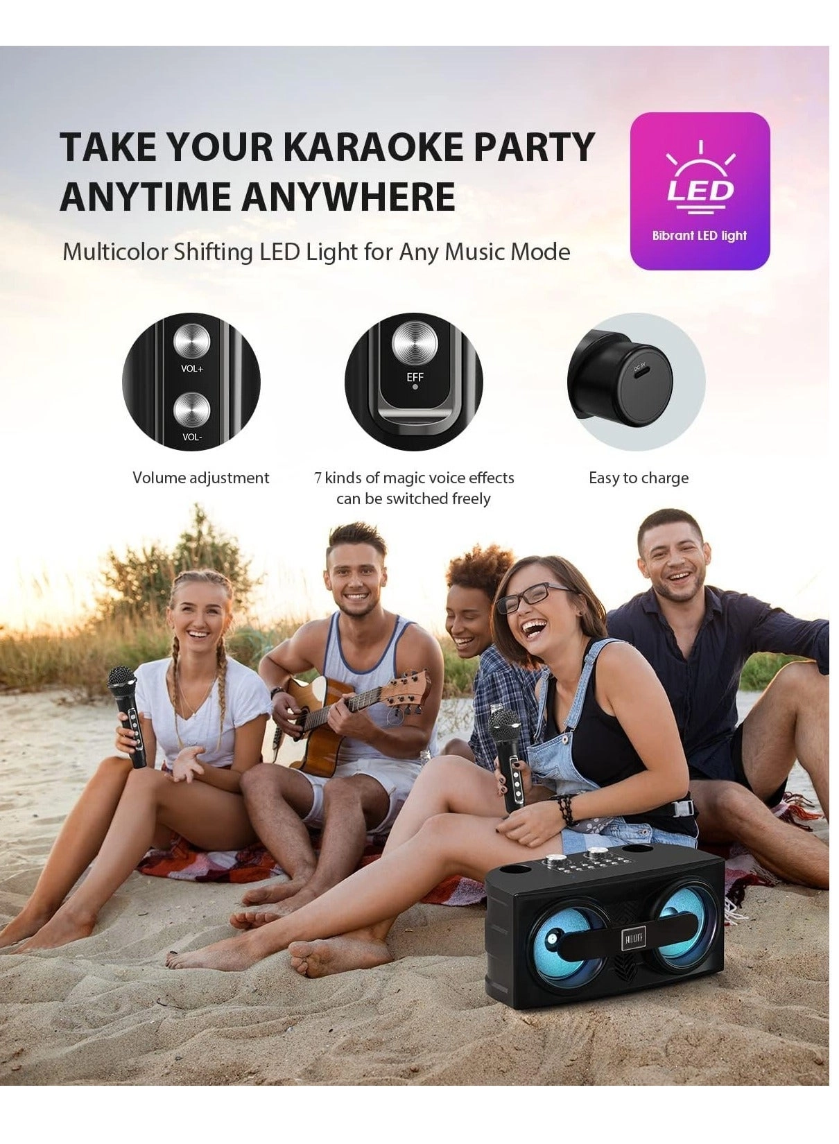 M25 - Wireless Bluetooth Karaoke System