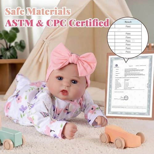 Reborn Baby Doll - 20 Inch Vinyl Girl Ages 3+