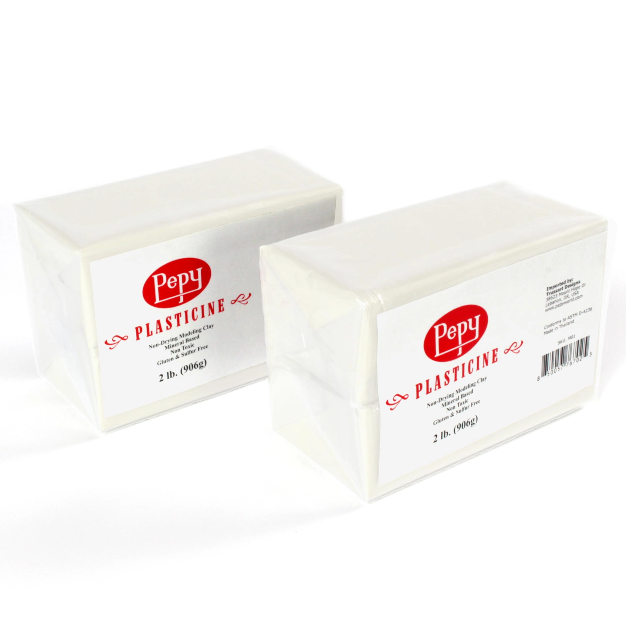 Pepy Reusable and Non-Drying Oil-Based Plasticine Modeling Clay - Clay 908g