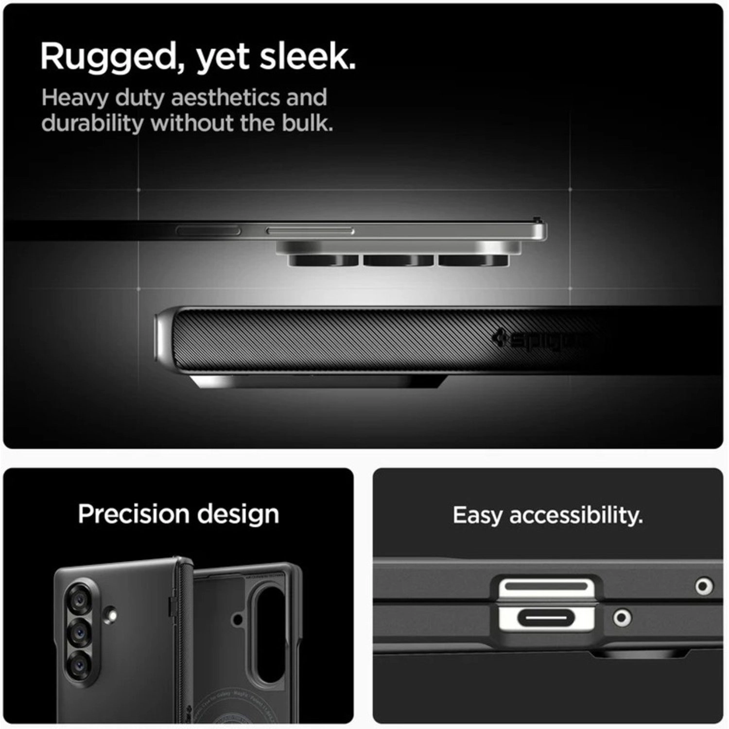 Armor Pro Case for Samsung Galaxy Z Fold7 - PC - Polycarbonate, TPU - Thermoplastic Polyurethane