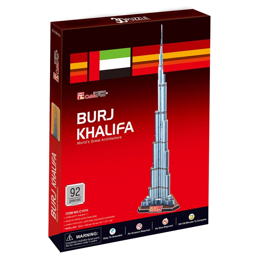 Burj Khalifa 3D Puzzle (ALGT-C151H) - 92 pcs