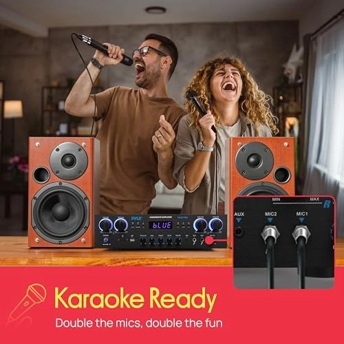 Bluetooth Home Stereo Amplifier Receiver - 800W