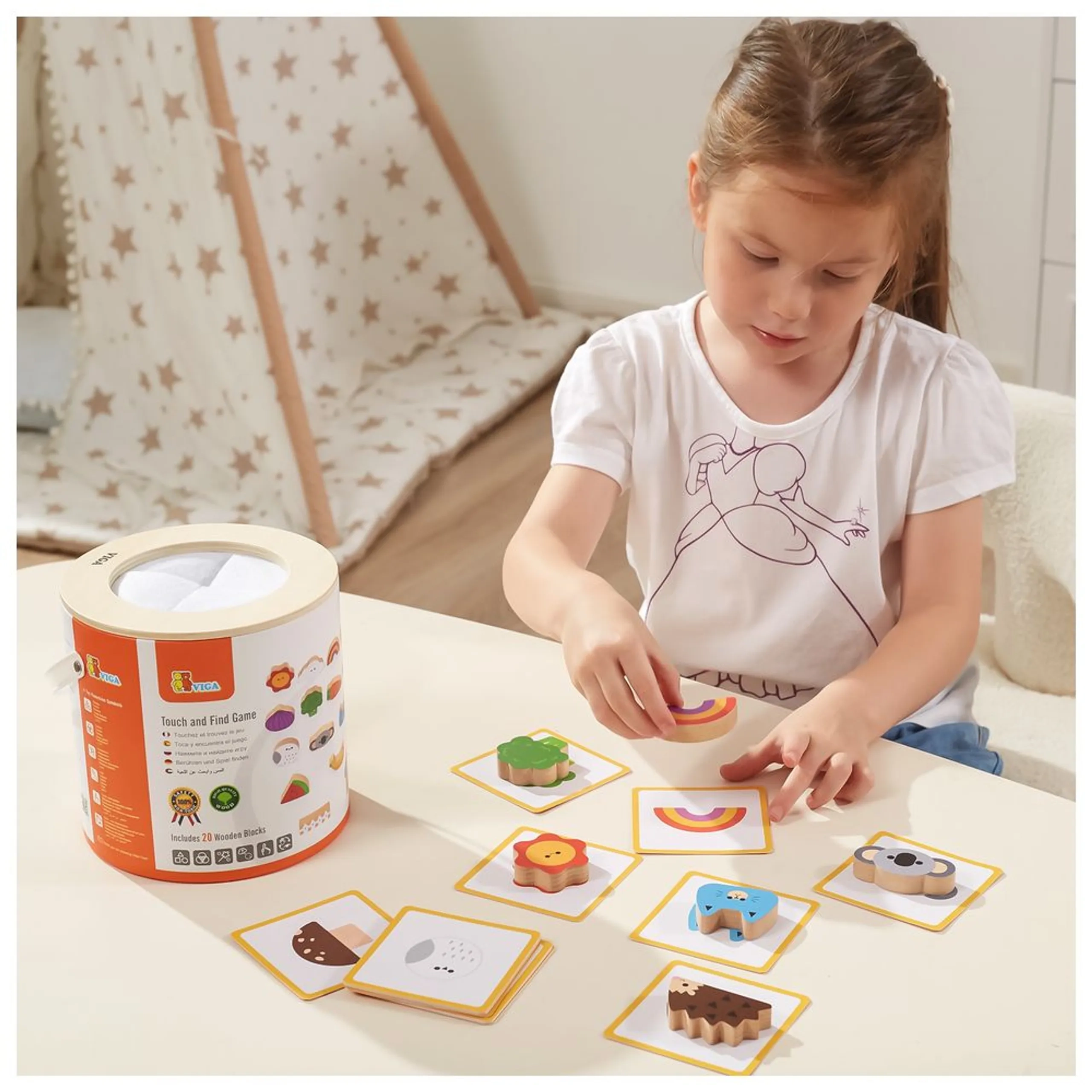 Touch and Find Matching Puzzle (29464294-44658) - 20 pcs