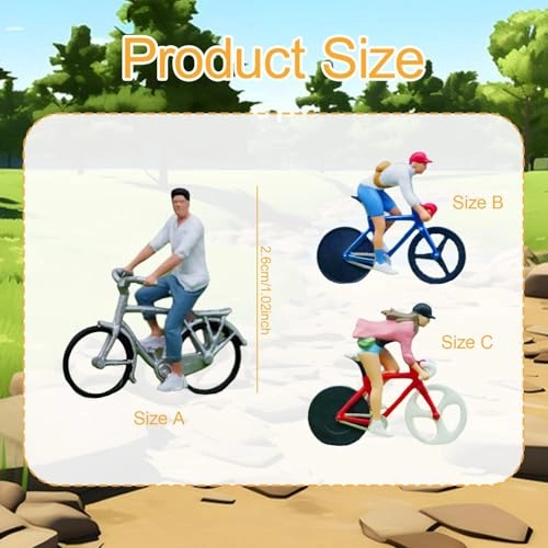 Tiny People Model with Bike - 1:64