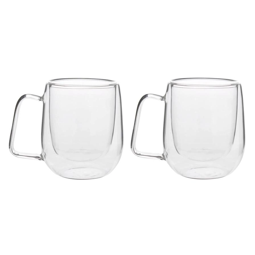NEOFLAM Borosilicate Glass Double Wall Mug - 2 pcs - 250 ml